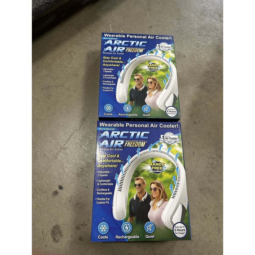 New in Box Arctic Air Freedom Personal Air Cooler - Lot of 2